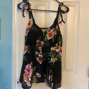 Floral tankini top
